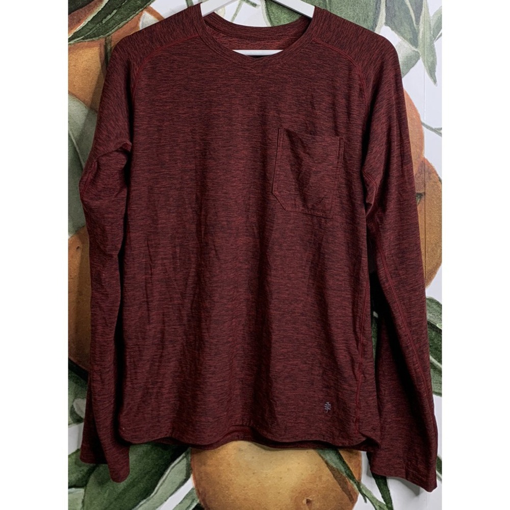 Royal Robbins Mens Small Insect Shield Active Fit Long Sleeve Tee Shirt Spadedye
